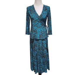 Chico's Skirt Top Set